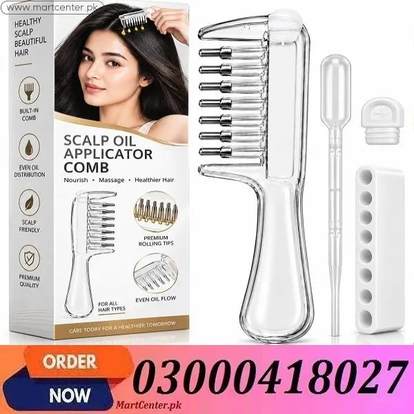Transparent Hair Oil Applicator Comb